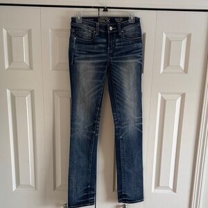 Women's Buckle Black Blue Jeans